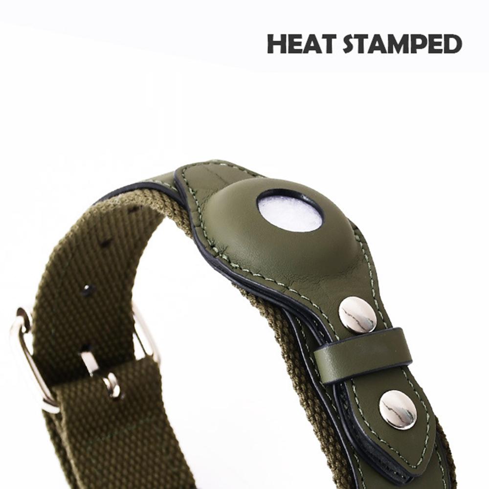PU Leather+Canvas Anti-Lost Locator Pet Dog Collar for Apple AirTag Tracker Adjustable Pet Collar ST,Size S Blackish Green
PU Leather+Canvas Anti-Lost Locator Pet Dog Collar for Apple AirTag Tracker Adjustable Pet Collar ST,Size S Blackish Green