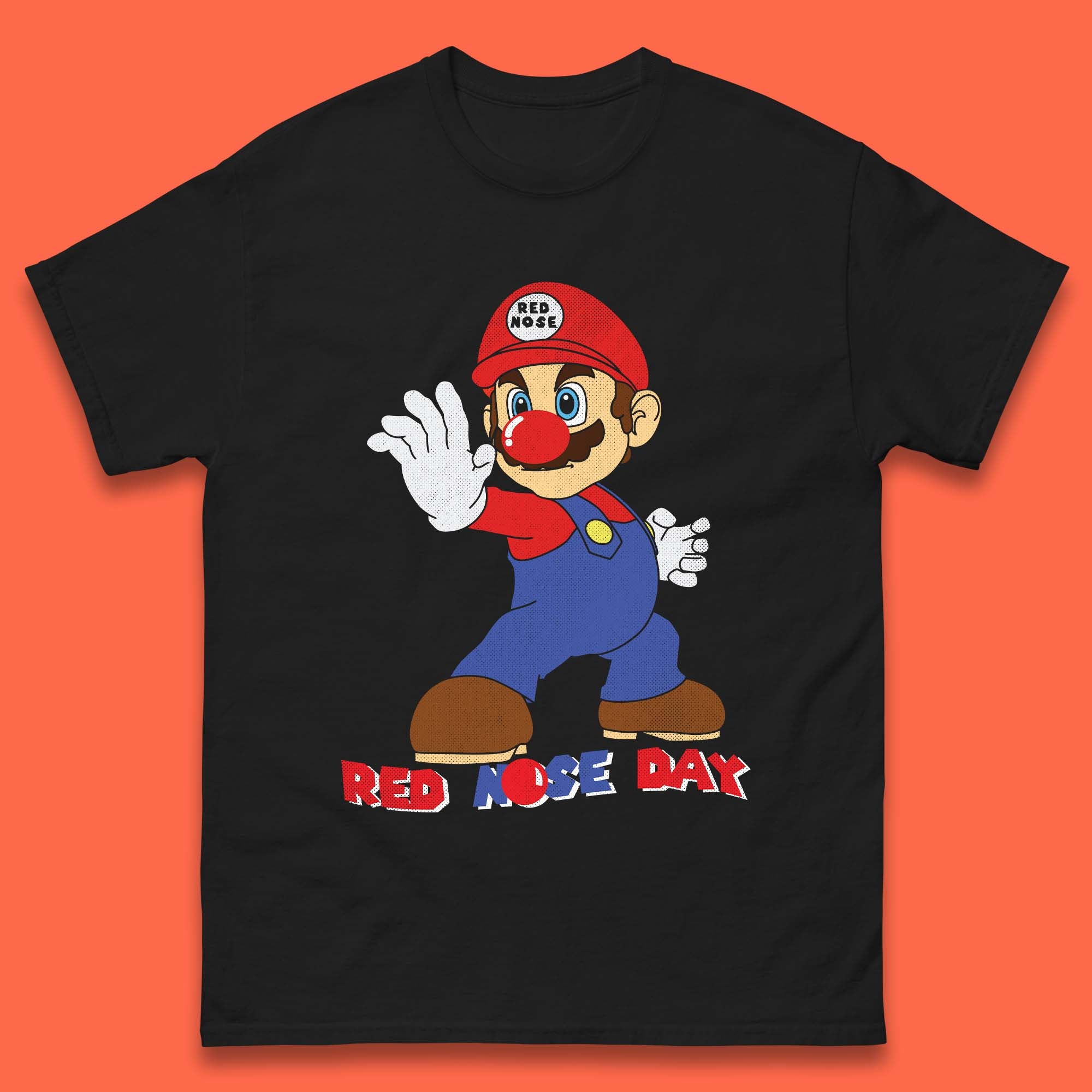 Red Nose Day Super Mario Mens T-Shirt Womens Tops Tees S
Red Nose Day Super Mario Mens T-Shirt Womens Tops Tees S