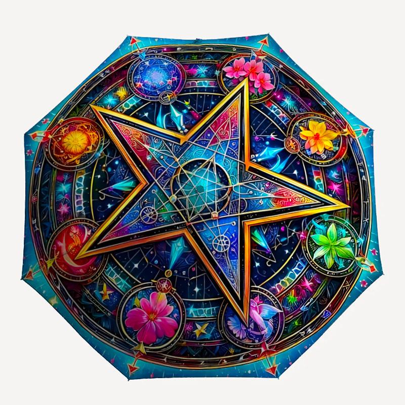 1PC Mystic Mandala Automatic Open/close, All-Season Portable Folding Umbrella for Women & Men yy250919177
1PC Mystic Mandala Automatic Open/close, All-Season Portable Folding Umbrella for Women & Men yy250919177