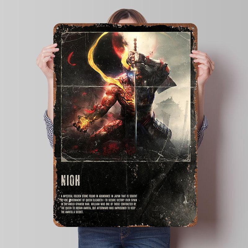 Nioh Game Tinplate Poster Customized Wall Art Vintage Retro Metal Signs for Decoration Bedroom Decorations Man Cave Home Decor 7.9x11.8In(20x30cm)
Nioh Game Tinplate Poster Customized Wall Art Vintage Retro Metal Signs for Decoration Bedroom Decorations Man Cave Home Decor 7.9x11.8In(20x30cm)