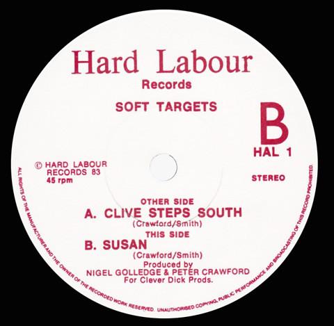 7inch Record SOFT TARGETS SOFT TARGETS READ MORE Clive Steps South Susan HAL1 HARD LABOUR 1983 UK Rock Used
7inch Record SOFT TARGETS SOFT TARGETS READ MORE Clive Steps South Susan HAL1 HARD LABOUR 1983 UK Rock Used