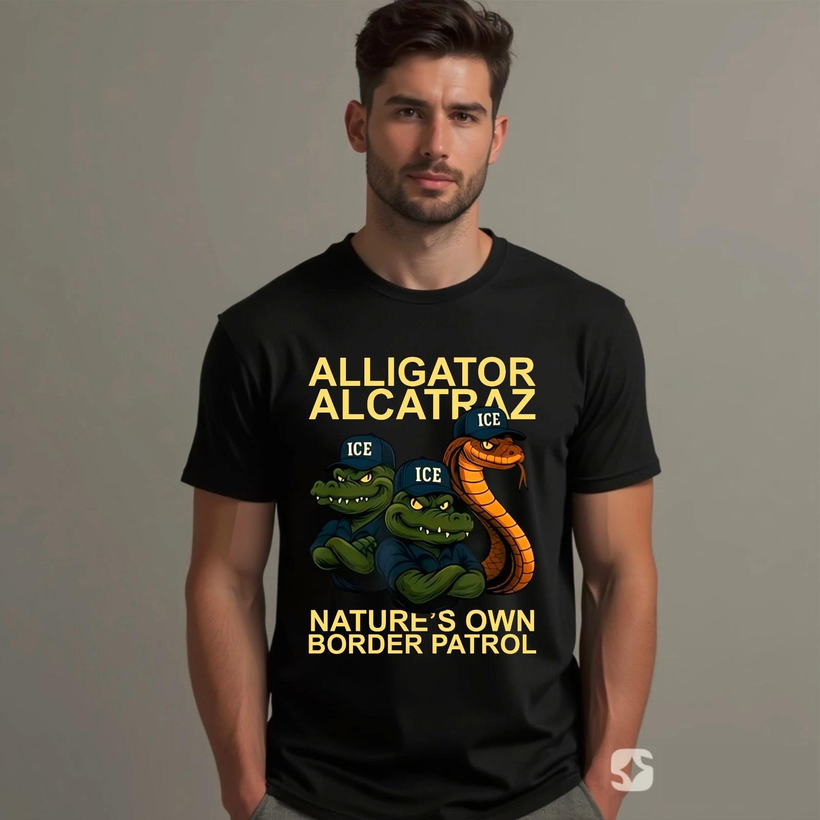Alligator Alcatraz Ice Natures Own Border Patrol Men Women T-Shirt Trump Tee Top L
Alligator Alcatraz Ice Natures Own Border Patrol Men Women T-Shirt Trump Tee Top L