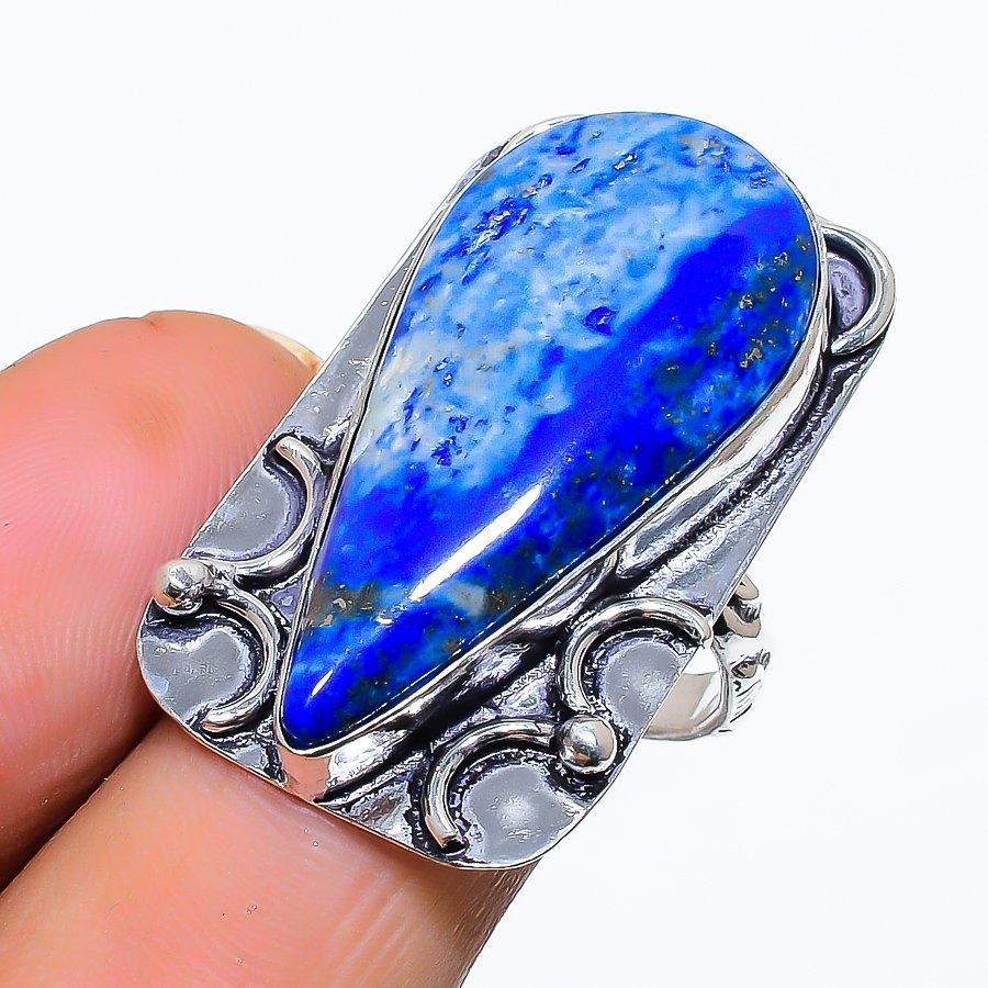 Natural Lapis Lazuli Gemstone 925 Sterling Silver Jewelry Ring Size 7 s0g55 
Natural Lapis Lazuli Gemstone 925 Sterling Silver Jewelry Ring Size 7 s0g55