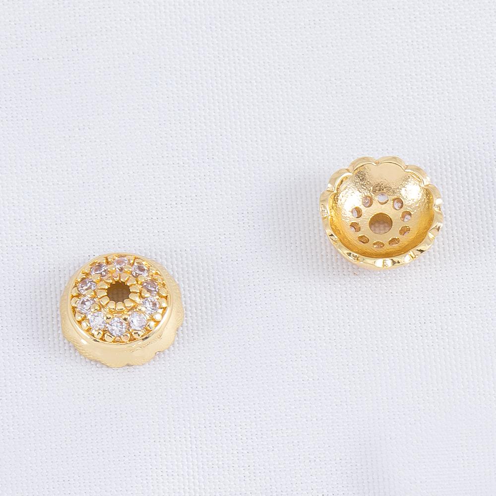 5pcs 10pcs Brass Round Bead Caps with Zircon Glass Bead Spacer Beads 8mm Jewelry Making DIY Bracelet Necklace Making Accessories 5pcs
5pcs 10pcs Brass Round Bead Caps with Zircon Glass Bead Spacer Beads 8mm Jewelry Making DIY Bracelet Necklace Making Accessories 5pcs