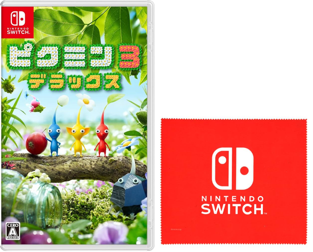 Микрофибровая салфетка с логотипом Pikmin 3 Deluxe Nintendo Switch в комплекте - Switch
Микрофибровая салфетка с логотипом Pikmin 3 Deluxe Nintendo Switch в комплекте - Switch