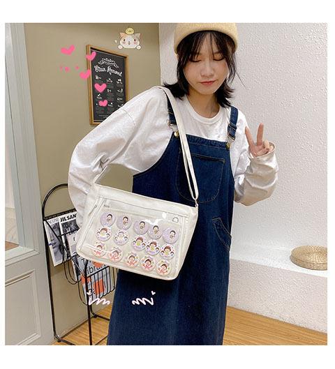 Women Ita Canvas Bag Big Size Lightweight Laptop PVC Window Lolita Student Shoulder Bag Purple JK Tote Bag Girls Crossbody Purse белый
Women Ita Canvas Bag Big Size Lightweight Laptop PVC Window Lolita Student Shoulder Bag Purple JK Tote Bag Girls Crossbody Purse белый