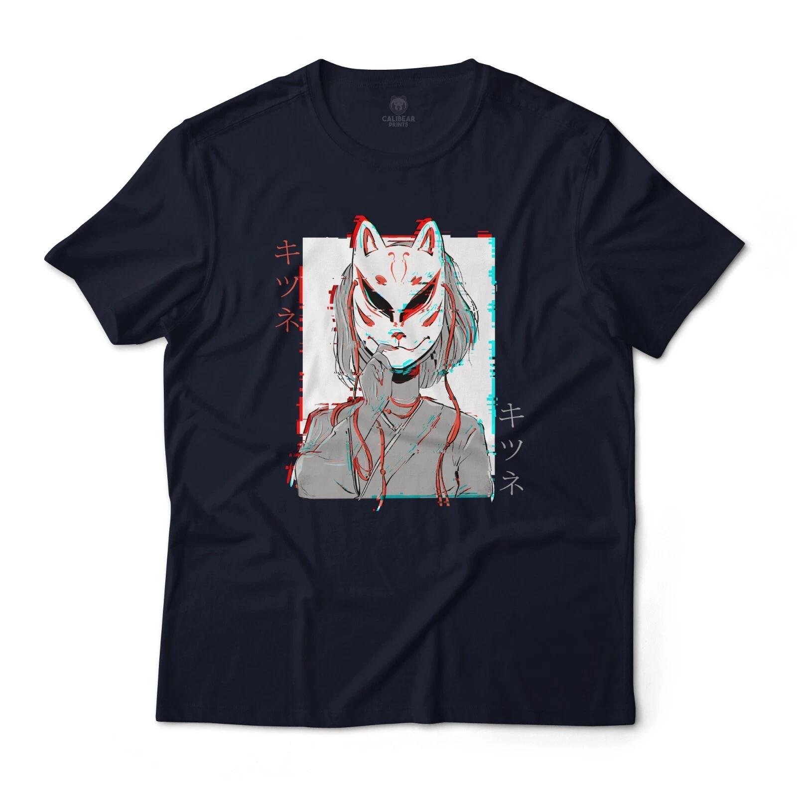 Glitched Kitsune Masked Anime Girl Graphic T-T-Shirt Lightweight Cotton Tee XL
Glitched Kitsune Masked Anime Girl Graphic T-T-Shirt Lightweight Cotton Tee XL