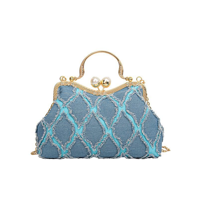 Niche Design Bag Female Clip Shell Handbag Internet Celebrity Single-shoulder Cross-body синій
Niche Design Bag Female Clip Shell Handbag Internet Celebrity Single-shoulder Cross-body синій