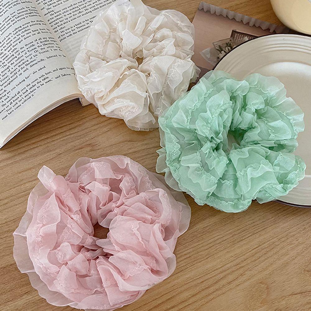 Temperament Headwear Fairy Large Lace Fluffy Scrunchies Ruffles Hair Rope Korean Style Hair Band
Temperament Headwear Fairy Large Lace Fluffy Scrunchies Ruffles Hair Rope Korean Style Hair Band