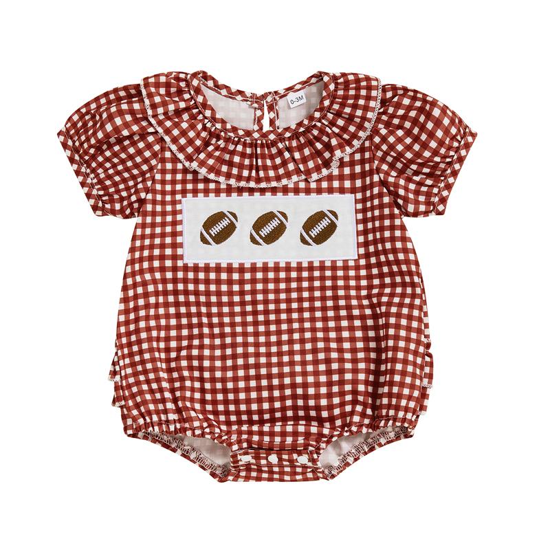 Newborn Baby Girl Plaid Romper Summer Rugby Embroidery Round Neck Short Sleeve Jumpsuit Baby Clothes 0-3M красный
Newborn Baby Girl Plaid Romper Summer Rugby Embroidery Round Neck Short Sleeve Jumpsuit Baby Clothes 0-3M красный