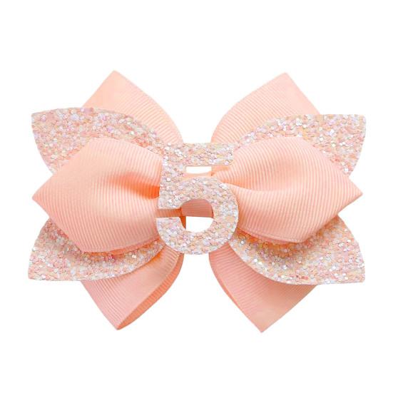 Розовый бант для волос на день рождения для девочек 1-6 лет, блестящая пайеточная заколка для волос для вечеринки, бант из атласной ленты с эластичной завязкой и металлической клипсой, аксессуар для волос ручной работы 5
Розовый бант для волос на день рождения для девочек 1-6 лет, блестящая пайеточная заколка для волос для вечеринки, бант из атласной ленты с эластичной завязкой и металлической клипсой, аксессуар для волос ручной работы 5