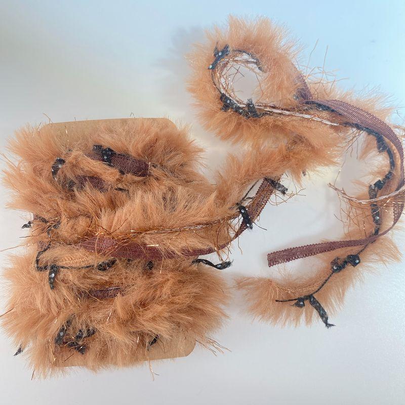 Оригинальный дизайн Ретро Специальная шерсть Ручная смешанная нить Ремешок для переноски Серьги Подарочная упаковка Веревка DIY Украшение Аксессуары No. 3(2 meters long)