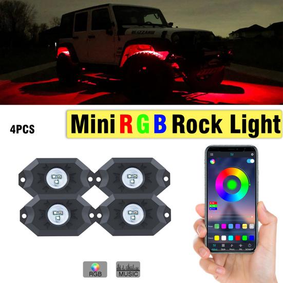 Светодиодный светильник Rock Light с 4 капсулами, водонепроницаемый многоцветный музыкальный режим, подсветка для внедорожника ATV UTV
Светодиодный светильник Rock Light с 4 капсулами, водонепроницаемый многоцветный музыкальный режим, подсветка для внедорожника ATV UTV
