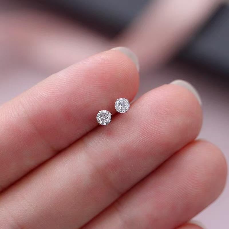 Zircon Stud Earrings for Pierced Ears. Simple and Small. Elegant and Unique Ear Studs. Versatile Daily Accessories. 3mm
Zircon Stud Earrings for Pierced Ears. Simple and Small. Elegant and Unique Ear Studs. Versatile Daily Accessories. 3mm