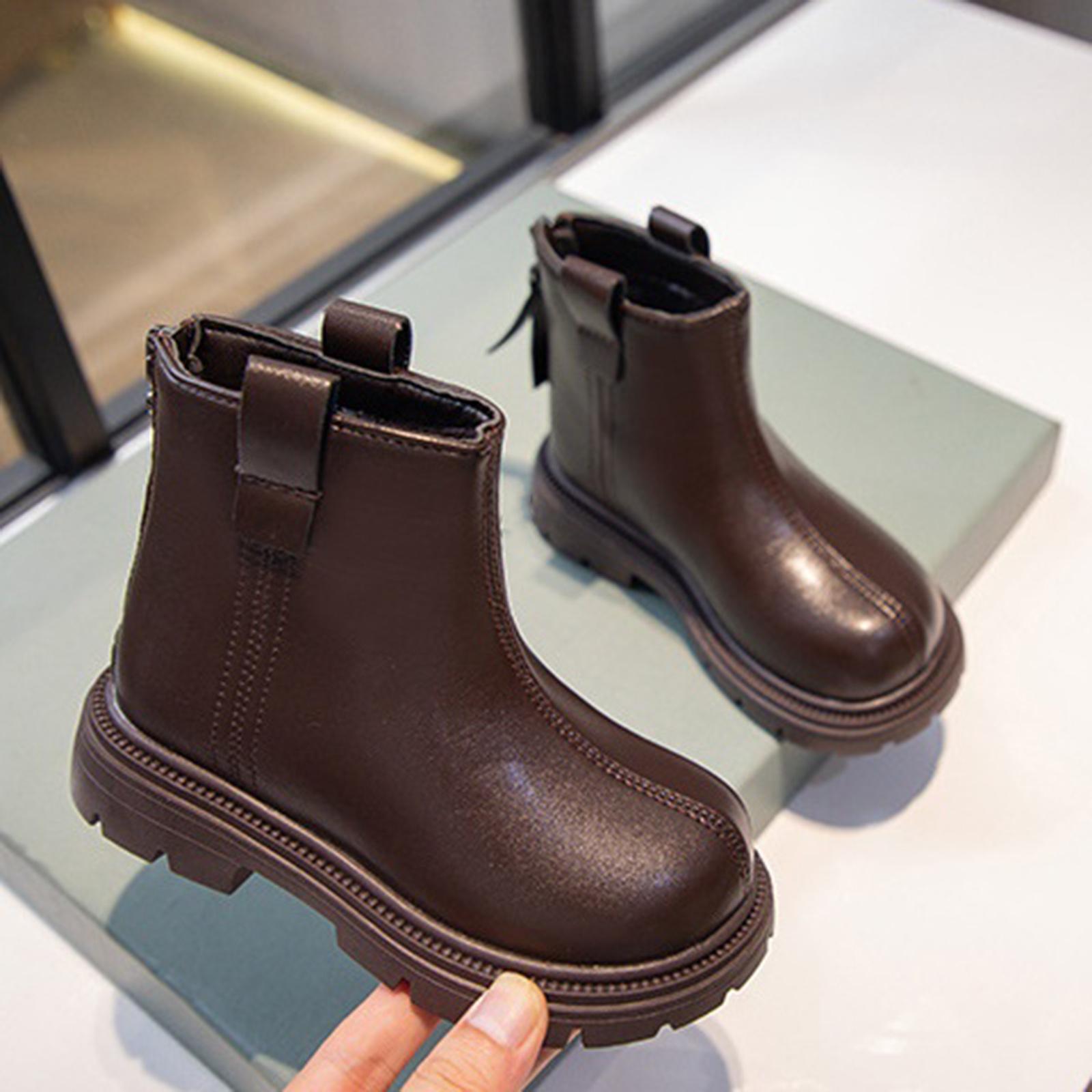 Autumn Winter Kids Leather Boots Girls Vintage Waterproof Non-Slip Zipper Princess Ankle Boots Children s Platform Casual Shoes 3.5-4 Years коричневий
Autumn Winter Kids Leather Boots Girls Vintage Waterproof Non-Slip Zipper Princess Ankle Boots Children s Platform Casual Shoes 3.5-4 Years коричневий