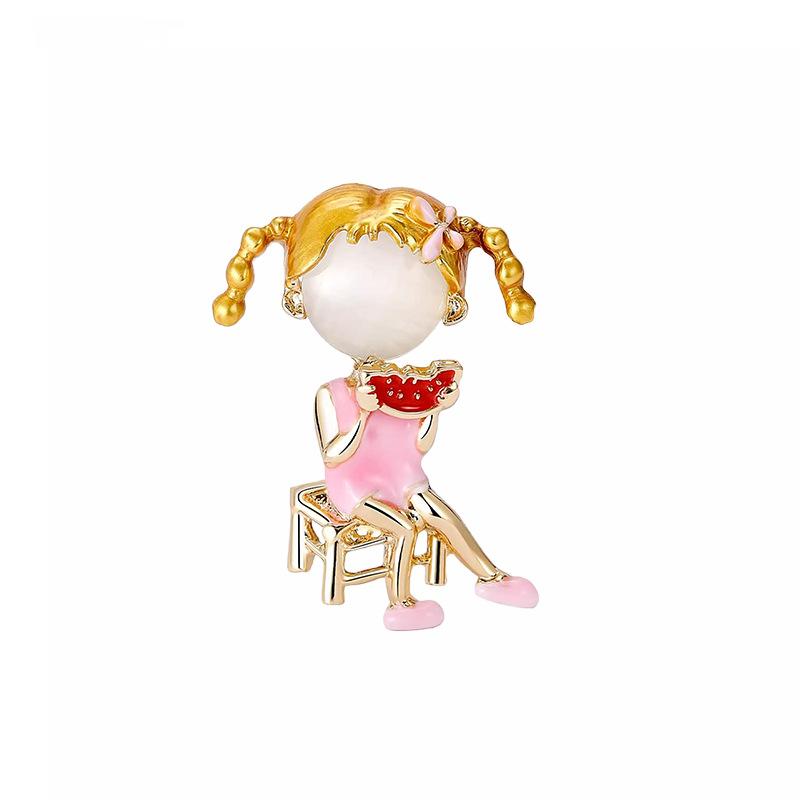 Милая мультяшная капающая масляная ходячая девушка брошь женская мода универсальный костюм булавка дизайн Sense Niche корсаж аксессуары
Милая мультяшная капающая масляная ходячая девушка брошь женская мода универсальный костюм булавка дизайн Sense Niche корсаж аксессуары