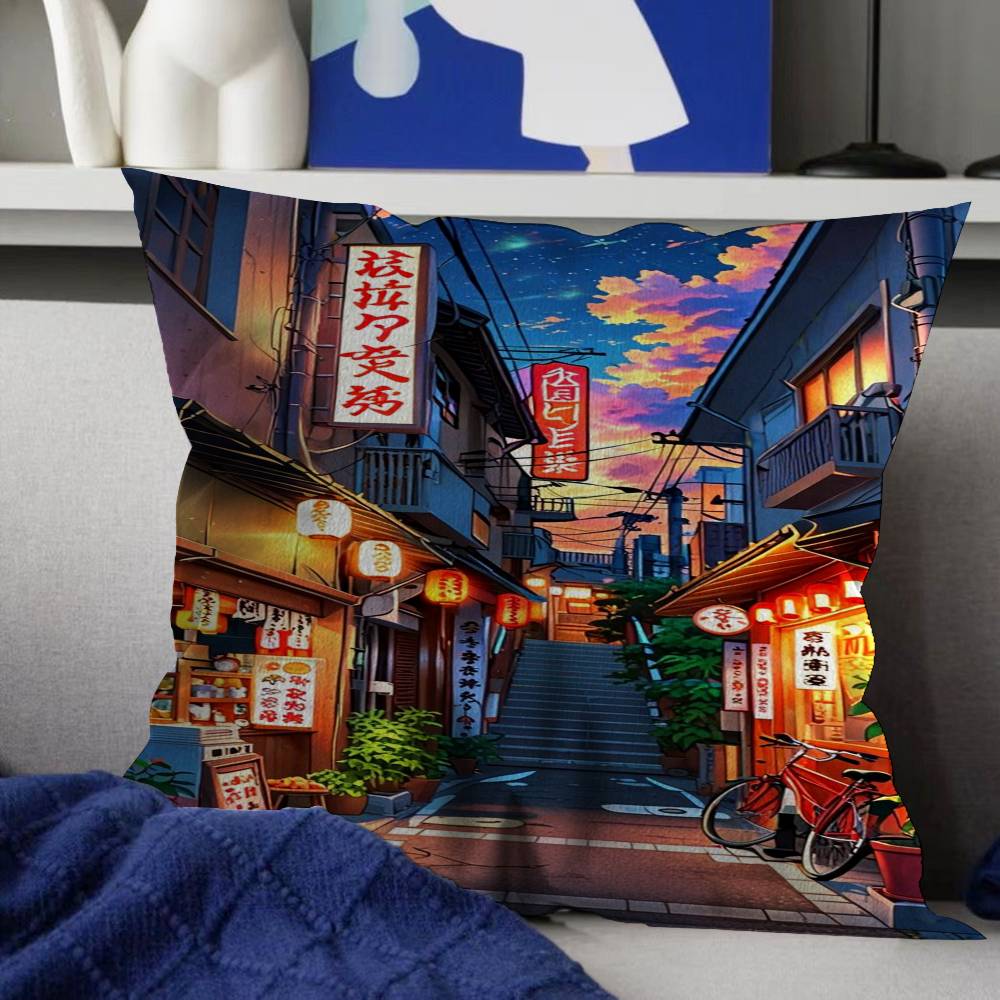 Manga Style Japanese Street Landscape Pillow Cushion Cover Pillowcase Living Room Sofa Home Decor Customized 30X30cm
Manga Style Japanese Street Landscape Pillow Cushion Cover Pillowcase Living Room Sofa Home Decor Customized 30X30cm