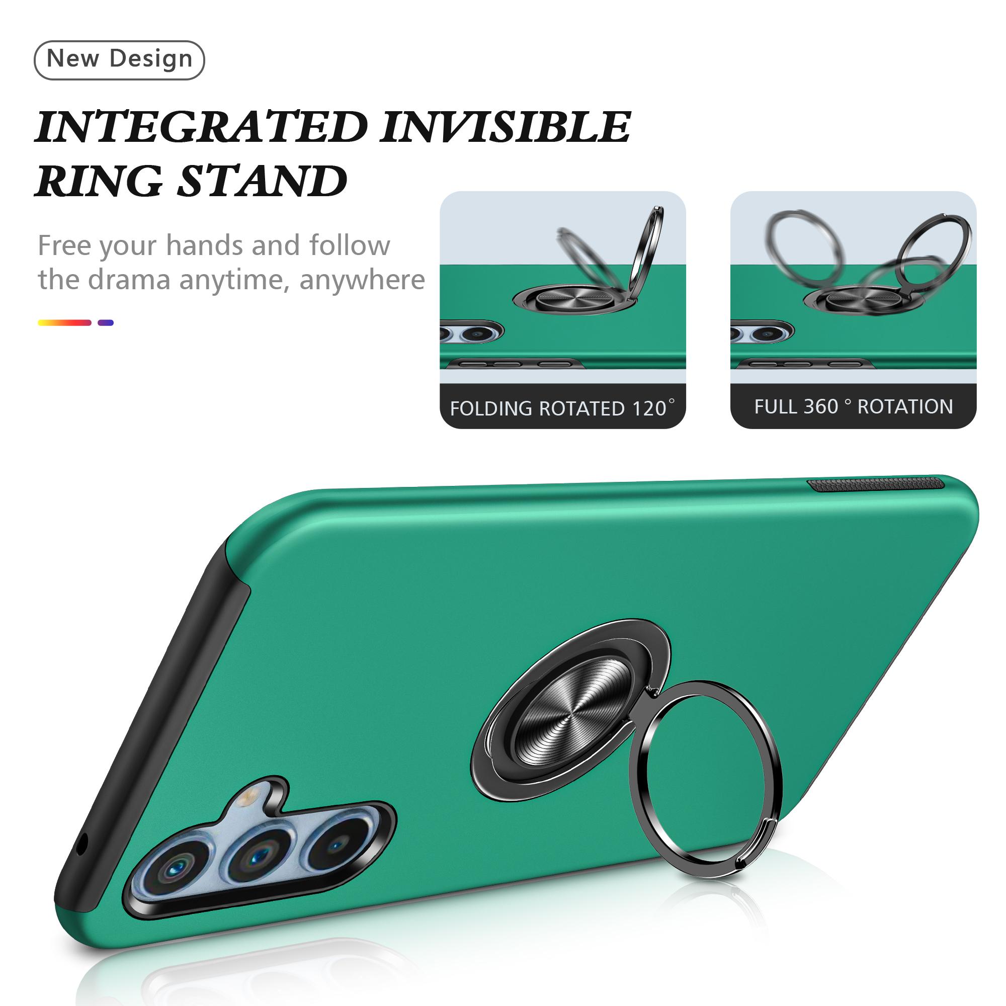 For Samsung Galaxy A55 5G Case Slim-Fit PC+TPU Phone Cover with Kickstand Blackish Green
For Samsung Galaxy A55 5G Case Slim-Fit PC+TPU Phone Cover with Kickstand Blackish Green