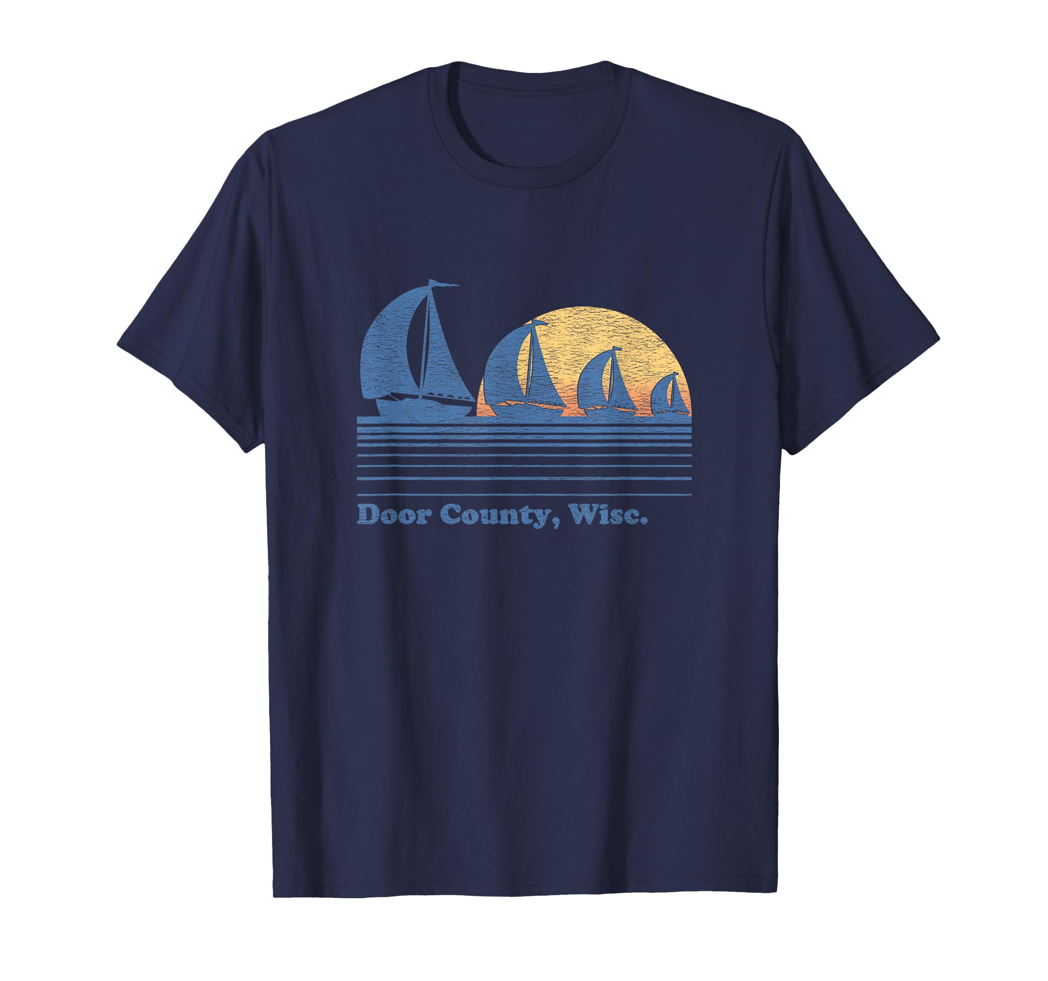 Door County WI Yacht T-Shirt Vintage 80s Sunset Tee
Door County WI Yacht T-Shirt Vintage 80s Sunset Tee