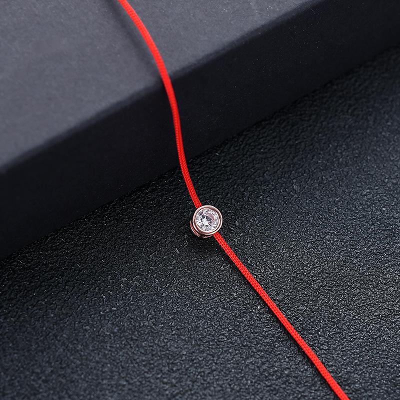 European and American simple style wish natal year red rope zircon bracelet versatile hot sale рожевий колір золота
European and American simple style wish natal year red rope zircon bracelet versatile hot sale рожевий колір золота