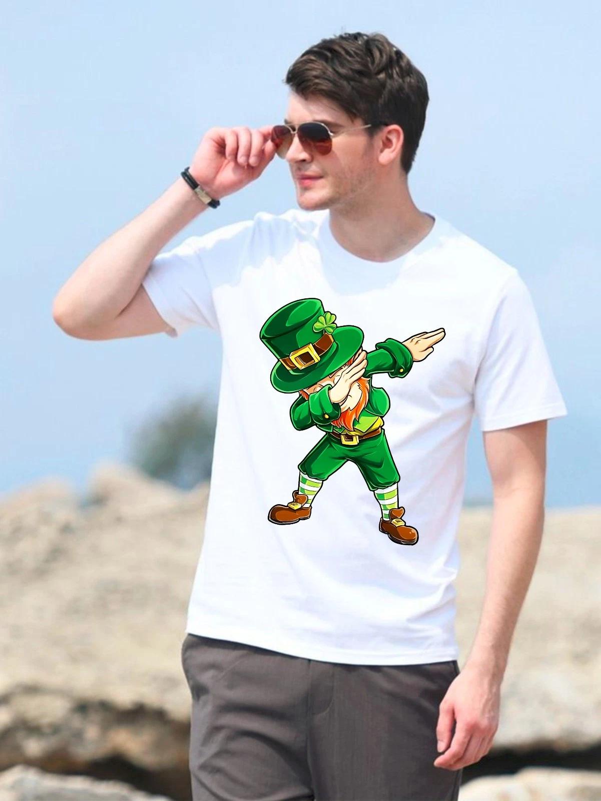 Dabbing Leprechaun T-Shirt, St Patricks Day Funny Irish Dab Dance Shamrock Tee L
Dabbing Leprechaun T-Shirt, St Patricks Day Funny Irish Dab Dance Shamrock Tee L