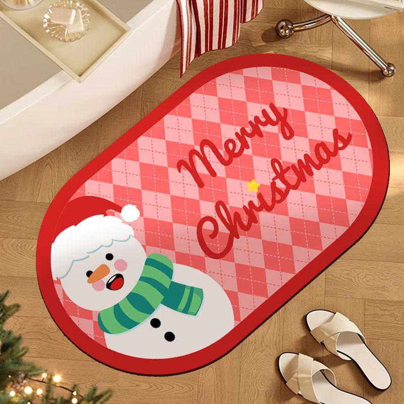 Soft diatom mud bathroom absorbent floor mat Christmas theme atmosphere foot mat toilet toilet door non-slip mat 40X60cm 15.7X23.6in
Soft diatom mud bathroom absorbent floor mat Christmas theme atmosphere foot mat toilet toilet door non-slip mat 40X60cm 15.7X23.6in