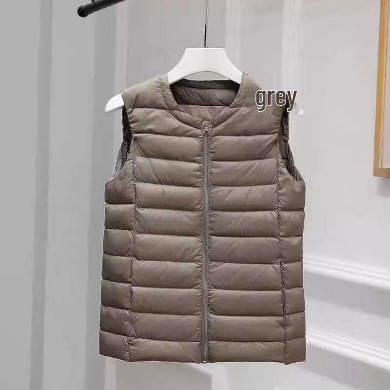 Women s Plus Size Lightweight Down Vest: Sleeveless, Round Neck, Cardigan for Middle-Aged and Elderly Mothers (200 Jin) 2XL серый
Women s Plus Size Lightweight Down Vest: Sleeveless, Round Neck, Cardigan for Middle-Aged and Elderly Mothers (200 Jin) 2XL серый