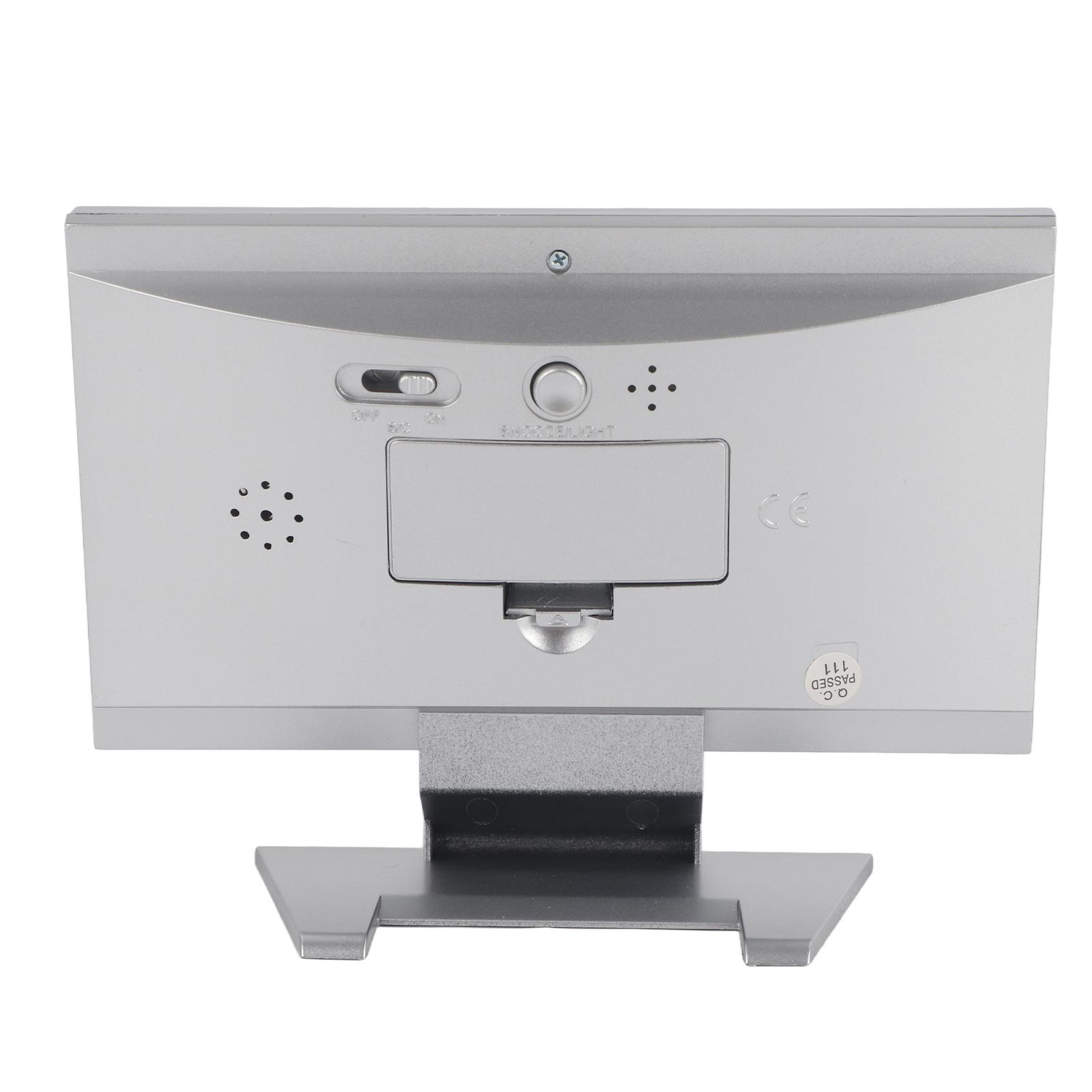 LCD Digital Sound Sensor Table Desk Alarm Clock with Calendar and Temp Display Silver серебряный
LCD Digital Sound Sensor Table Desk Alarm Clock with Calendar and Temp Display Silver серебряный