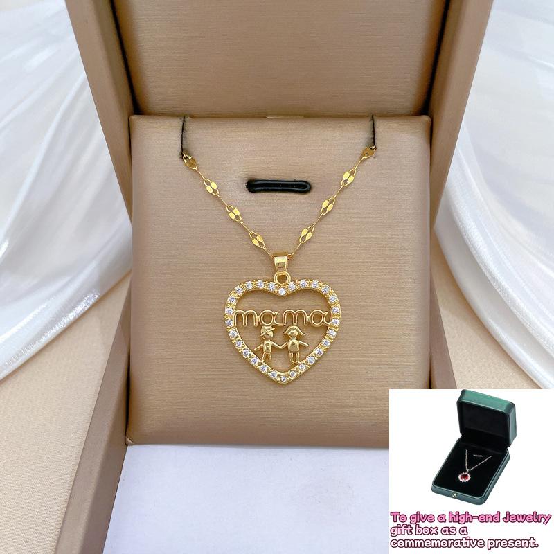 Hand in hand love light luxury temperament gorgeous full diamond necklace female versatile collarbone chain chain
Hand in hand love light luxury temperament gorgeous full diamond necklace female versatile collarbone chain chain