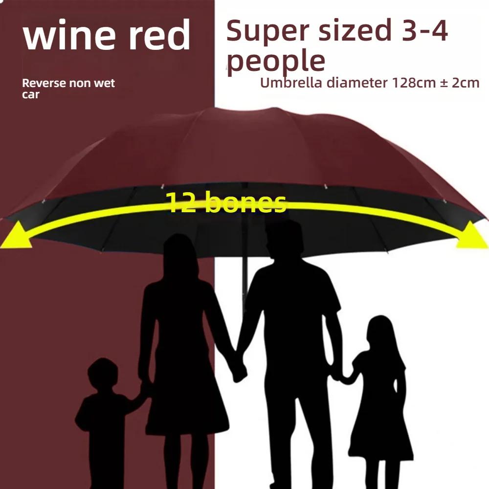 Large Foldable Umbrella, 12 Reinforced Bones, Black Glue Sun Protection, Rainproof Windproof, Dual Use, Fits 1-4 Persons metal-fiber composite&12K бордовий
Large Foldable Umbrella, 12 Reinforced Bones, Black Glue Sun Protection, Rainproof Windproof, Dual Use, Fits 1-4 Persons metal-fiber composite&12K бордовий
