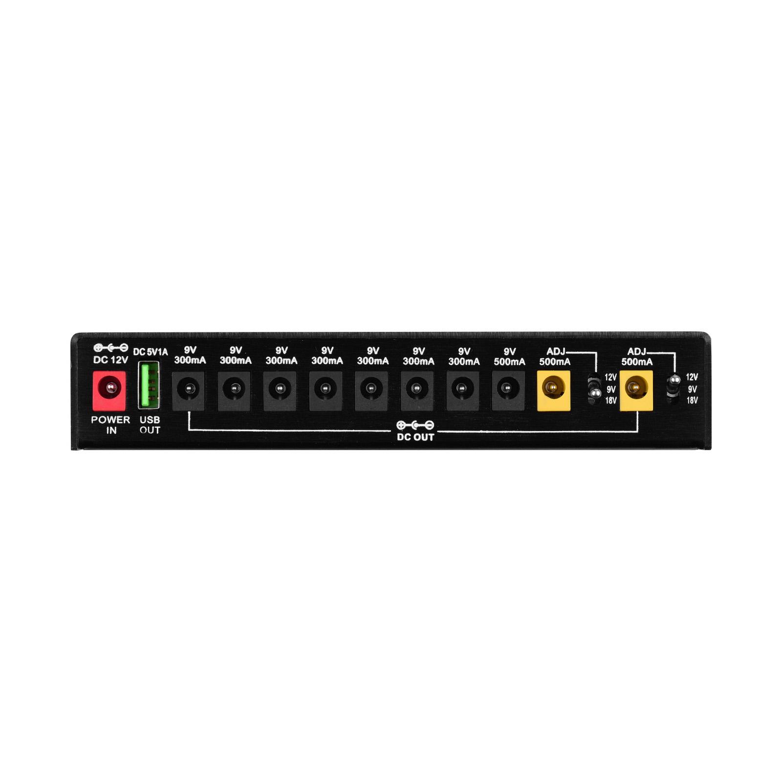 Портативная станция питания для гитарных эффектов MOSKYAudio ISO-10, 10 изолированных выходов постоянного тока и один USB 5 В чёрный
Портативная станция питания для гитарных эффектов MOSKYAudio ISO-10, 10 изолированных выходов постоянного тока и один USB 5 В чёрный