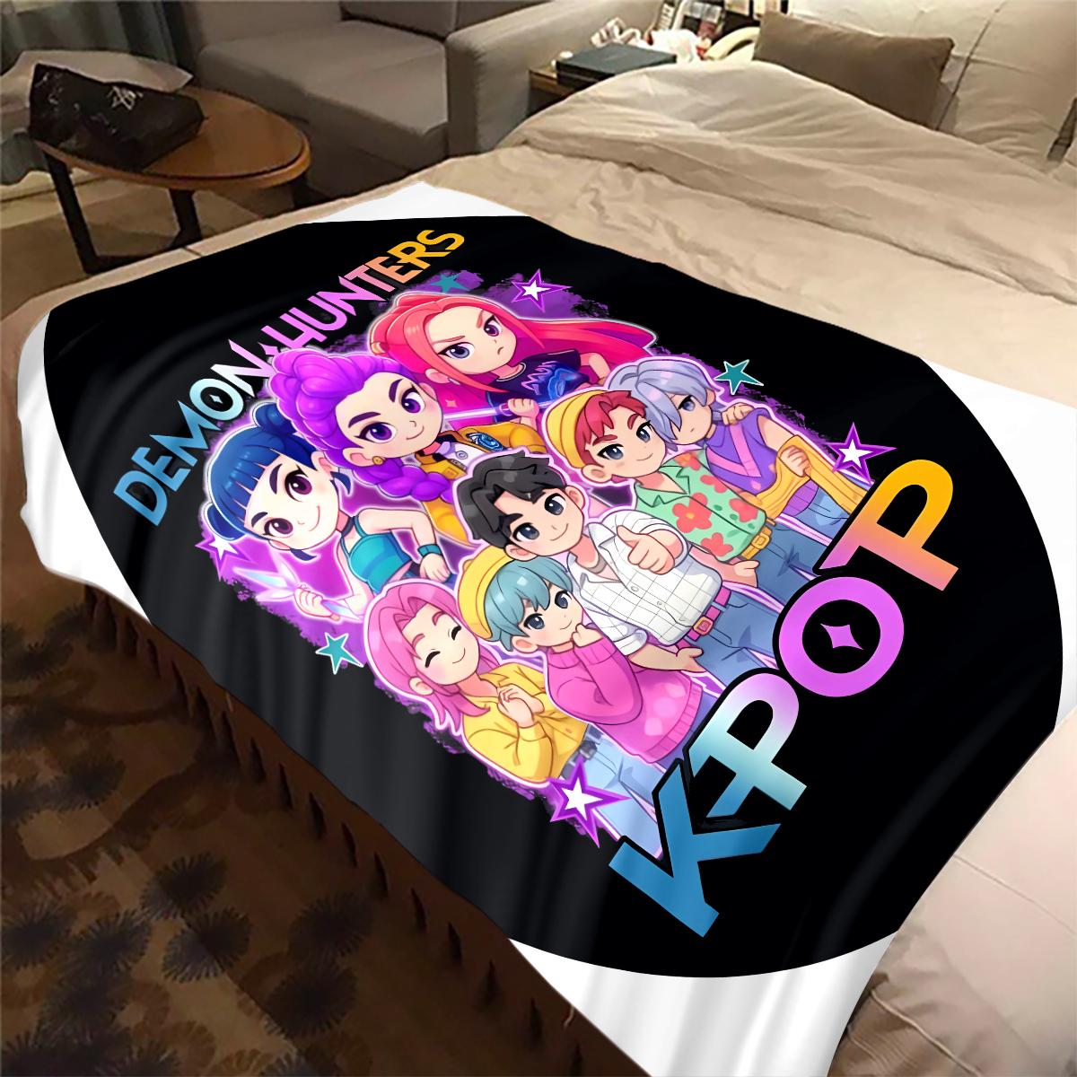 KPop Demon Hunters Saja Boys Flannel Blanket Print, Warm Soft for Sofa Bed Chair, Perfect for Travel -HYQ22 75x90cm
KPop Demon Hunters Saja Boys Flannel Blanket Print, Warm Soft for Sofa Bed Chair, Perfect for Travel -HYQ22 75x90cm