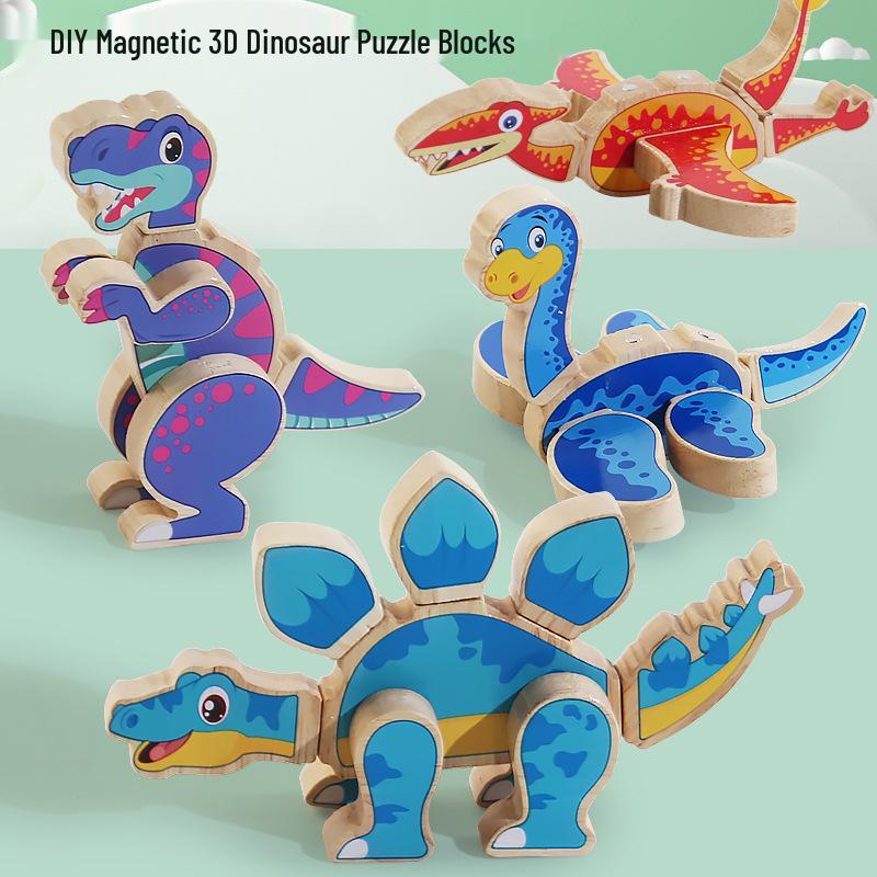 Magnetic Dinosaur Wooden Building Blocks Set - Creative & Educational Children s Puzzle
Magnetic Dinosaur Wooden Building Blocks Set - Creative & Educational Children s Puzzle