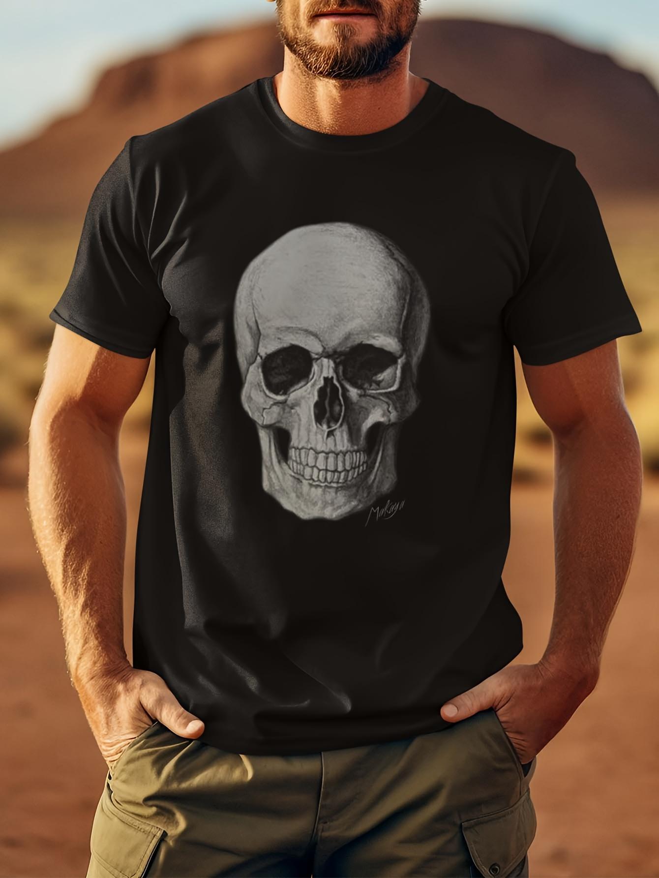 Skull Print T-shirt - Breathable & Comfortable Casual Streetwear XXXL
Skull Print T-shirt - Breathable & Comfortable Casual Streetwear XXXL