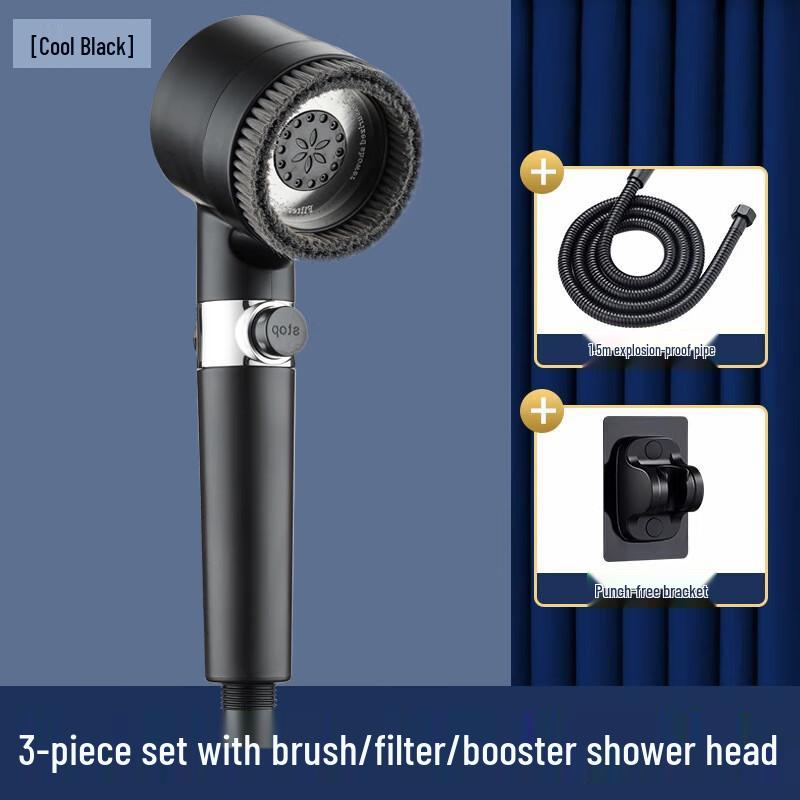 Pressurized Handheld Shower Head & Brush Set
Pressurized Handheld Shower Head & Brush Set