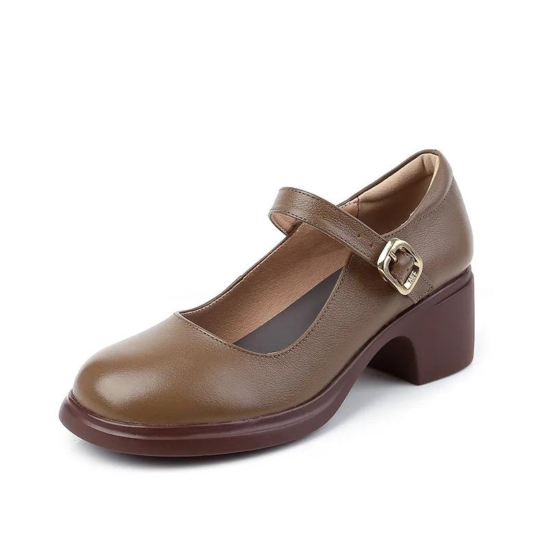 Туфли из натуральной кожи женские с круглым носком, лодочки, комфортные из коровьей кожи, туфли на высоком каблуке, модные с мелким вырезом, на мягкой подошве, туфли для мамы 39
Туфли из натуральной кожи женские с круглым носком, лодочки, комфортные из коровьей кожи, туфли на высоком каблуке, модные с мелким вырезом, на мягкой подошве, туфли для мамы 39