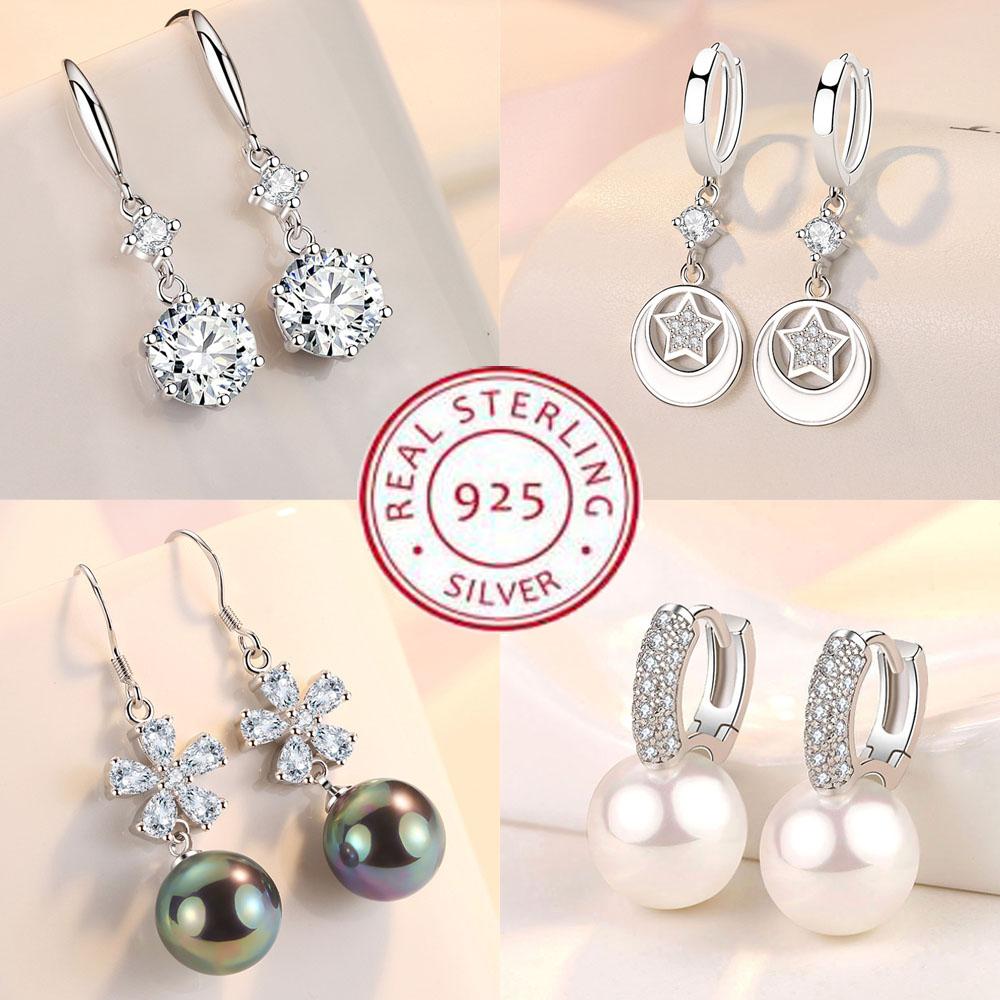 New Earrings For Women 925 Sterling Silver Original Charm Double Hoop Earrings Pave CZ Fine Engagement Anniversary Jewelry Gift
New Earrings For Women 925 Sterling Silver Original Charm Double Hoop Earrings Pave CZ Fine Engagement Anniversary Jewelry Gift