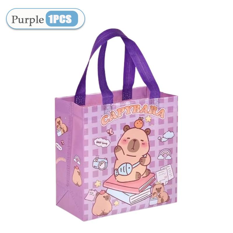 1-48PCS Cute Capybara Candy Gift Bag New Cute and Cute Kapibala Cartoon Gift Packaging Non Woven Waterproof Gift Tote Bag 22x23x11cm
1-48PCS Cute Capybara Candy Gift Bag New Cute and Cute Kapibala Cartoon Gift Packaging Non Woven Waterproof Gift Tote Bag 22x23x11cm