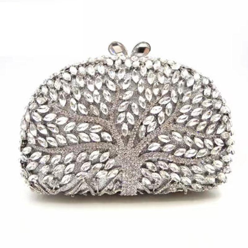 Tree Pattern Evening Purses Rhinestone Purses Silver Metal Red Gemstone Bag Diamond Handbags Women Crystal Party Prom Clutches 18cmX12cmX6cm
Tree Pattern Evening Purses Rhinestone Purses Silver Metal Red Gemstone Bag Diamond Handbags Women Crystal Party Prom Clutches 18cmX12cmX6cm