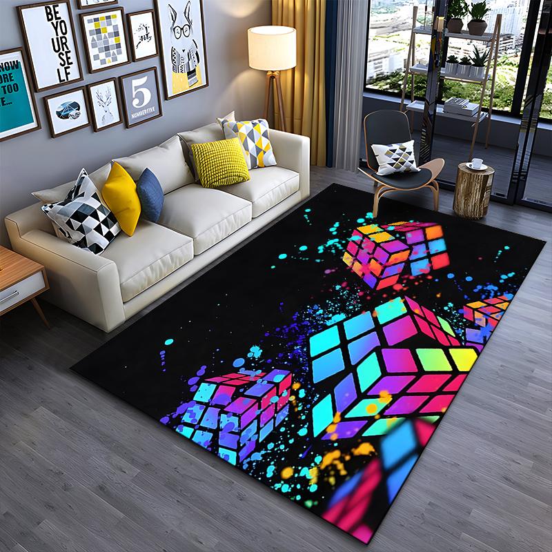 Colorful Rubik s Cube Design Suitable for use as an anti-slip game mat for living room and bedroom sofas 40x60cm( 15x23in )
Colorful Rubik s Cube Design Suitable for use as an anti-slip game mat for living room and bedroom sofas 40x60cm( 15x23in )