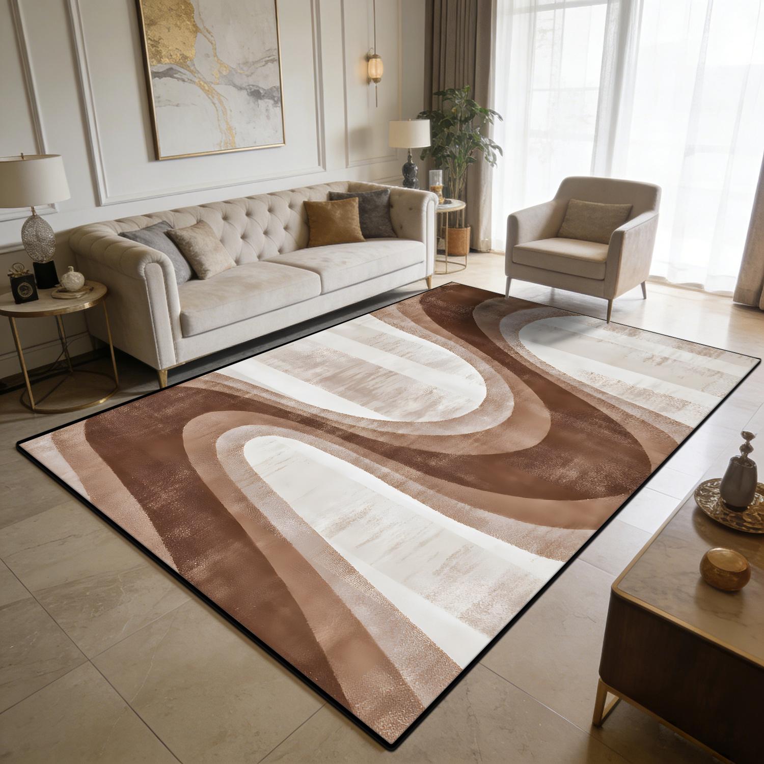Modern Light Luxury Style Large Living Room Rugs Curve Art Decoration Home Machine Washable Carpet Bedroom Baby Crawling Mat 50x80cm
Modern Light Luxury Style Large Living Room Rugs Curve Art Decoration Home Machine Washable Carpet Bedroom Baby Crawling Mat 50x80cm