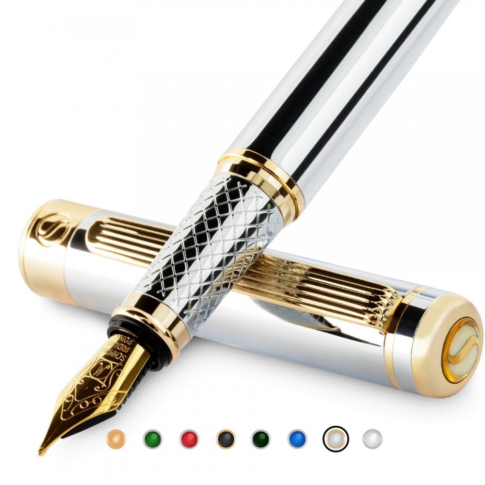 Scriveiner 24K Schmidt 18K Top Premium авторучка Серебро Cr Chilling Beauty золото Готово
Scriveiner 24K Schmidt 18K Top Premium авторучка Серебро Cr Chilling Beauty золото Готово