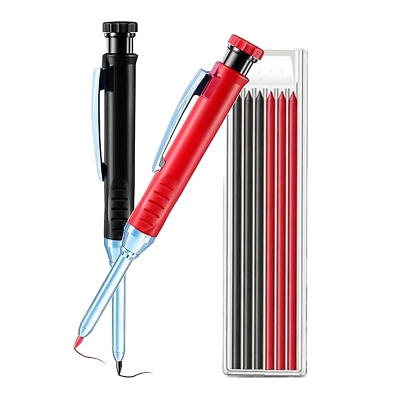 S.fields.inc Sumitsuke mechanical pencil for architecture Set of 2 With refill 2.8mm Inking woodworking carpenter s pencil (red/black)
S.fields.inc Sumitsuke mechanical pencil for architecture Set of 2 With refill 2.8mm Inking woodworking carpenter s pencil (red/black)