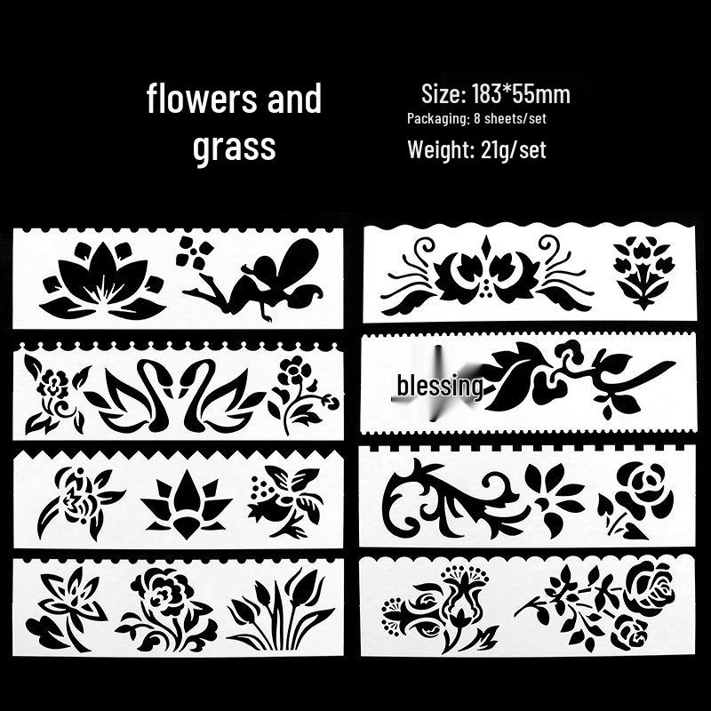Set of 8 Thin Strip Stencils: Gen 1, Small Hollow DIY Painting Rulers for Hand-Painted Newspaper Art
Set of 8 Thin Strip Stencils: Gen 1, Small Hollow DIY Painting Rulers for Hand-Painted Newspaper Art