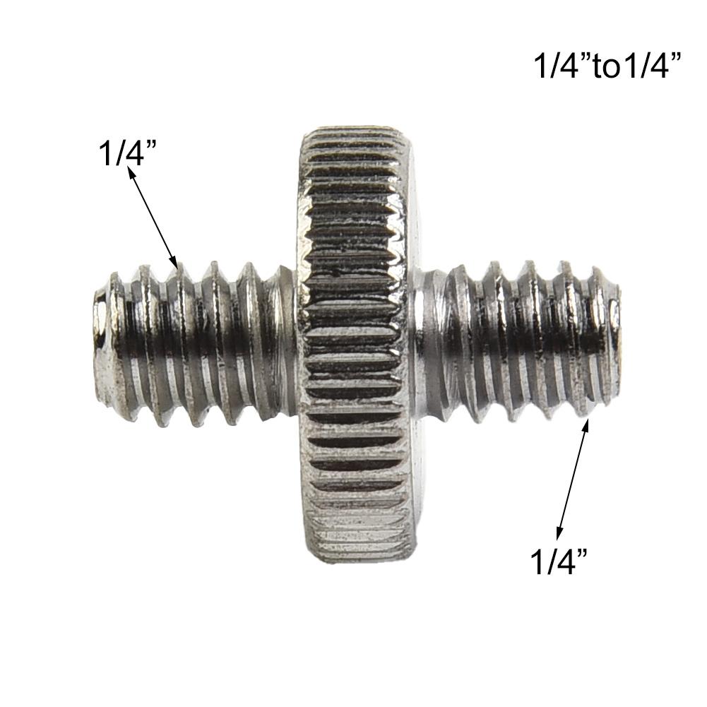 Male To Male Screw Adapter 1/4Inch To 3/8Inch 19mm Length Aluminium Alloy Camera Accessories For 1/4\ Or 3/8\ screw Hole
Male To Male Screw Adapter 1/4Inch To 3/8Inch 19mm Length Aluminium Alloy Camera Accessories For 1/4\ Or 3/8\ screw Hole