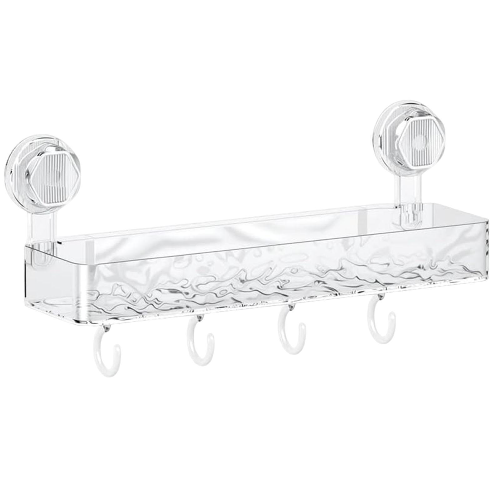 Suction Cup Storage Holder with Hook Movable Shower Shelf Large Capacity Wall-Mounted Shower Caddy for Shampoo Conditioner Soap серый
Suction Cup Storage Holder with Hook Movable Shower Shelf Large Capacity Wall-Mounted Shower Caddy for Shampoo Conditioner Soap серый