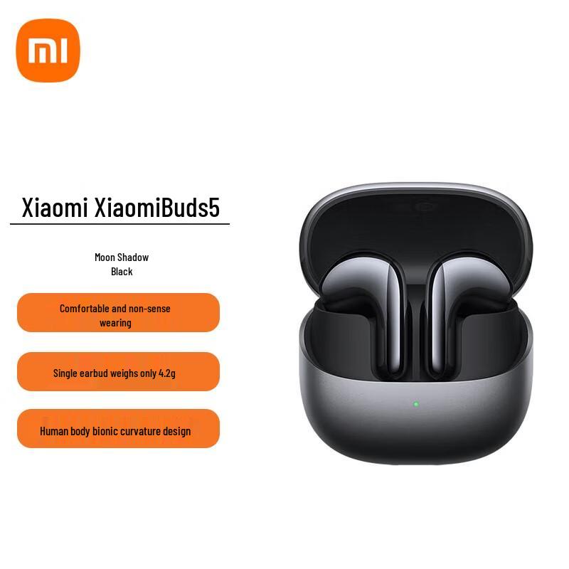 Xiaomi Buds 5 Semi-In-Ear Noise Cancelling Earbuds
Xiaomi Buds 5 Semi-In-Ear Noise Cancelling Earbuds
