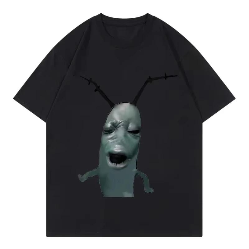 Cursed Plankton Funny Meme T Shirts Gothic Fashion T-shirt Casual Short Sleeve T-shirts Unisex Streetwear 3XL
Cursed Plankton Funny Meme T Shirts Gothic Fashion T-shirt Casual Short Sleeve T-shirts Unisex Streetwear 3XL