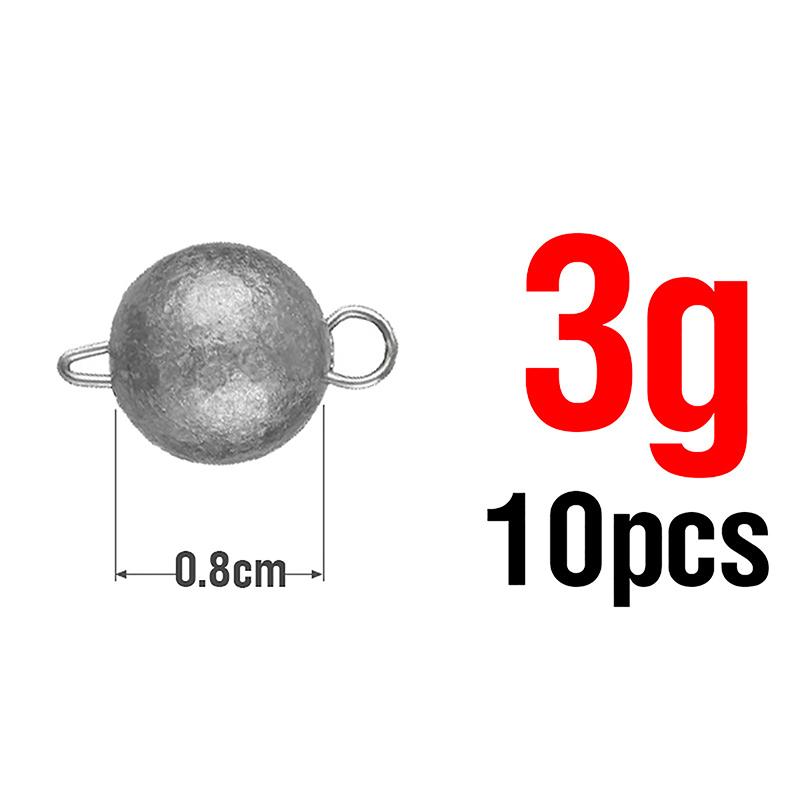10Pcs/Lot Jig Head Bullet Weights Soft Lure Group 3G-14G Hook Aggravated Fishing Sinker Fishing Accesories
10Pcs/Lot Jig Head Bullet Weights Soft Lure Group 3G-14G Hook Aggravated Fishing Sinker Fishing Accesories