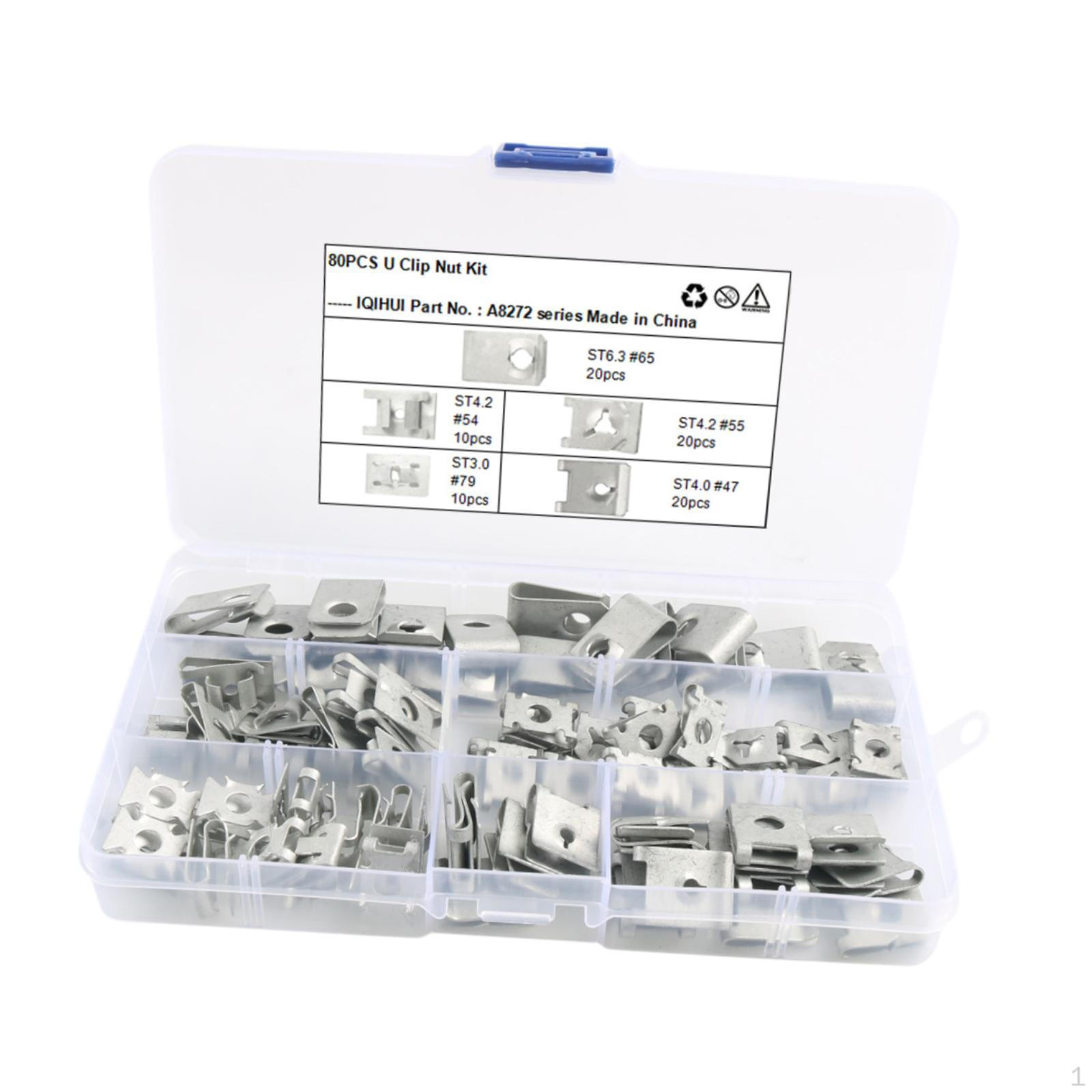 80 шт. U-образных зажимов, набор для замены с футляром для хранения, прочная замена для ремонта автомобиля
80 шт. U-образных зажимов, набор для замены с футляром для хранения, прочная замена для ремонта автомобиля